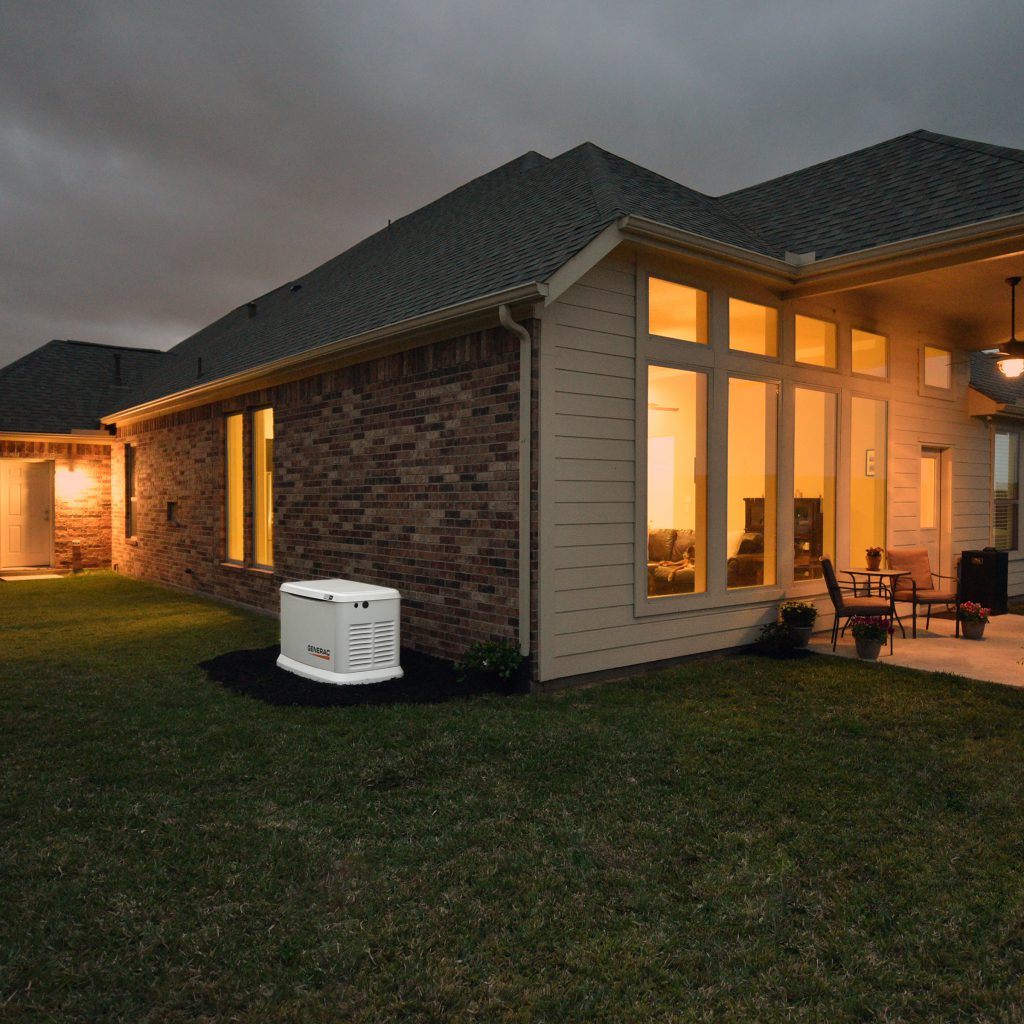 generator outside a house